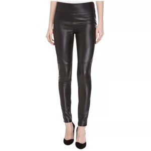 Nicole Miller Artelier Leather Pants Black 8